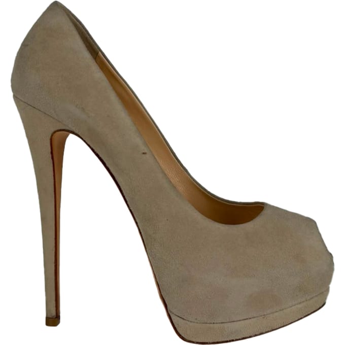 Giuseppe Zanotti Sharon platformpumps in beige suède