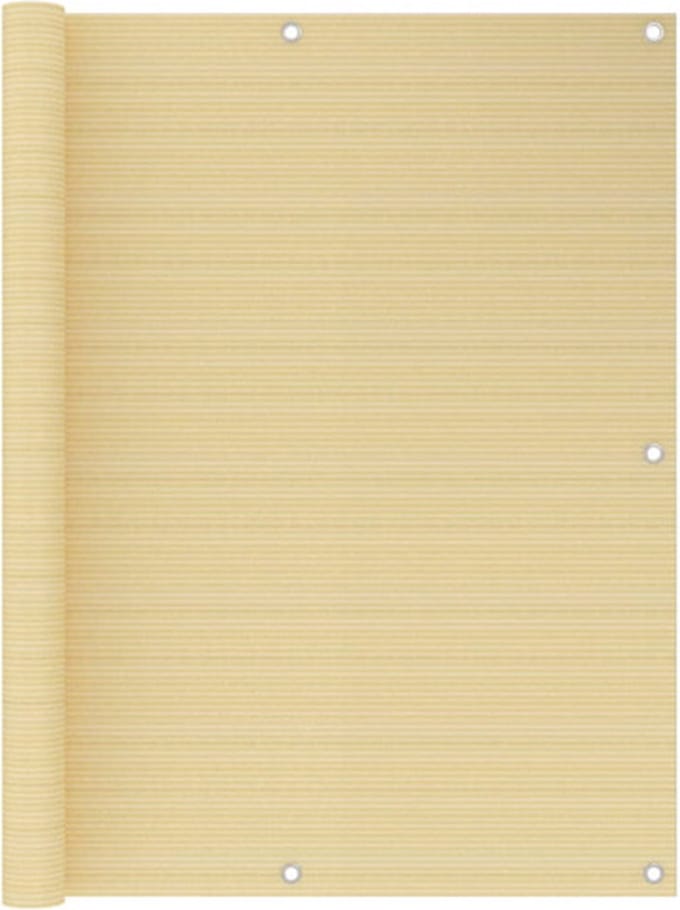 vidaXL - Balkonscherm - 120x600 - cm - HDPE - beige