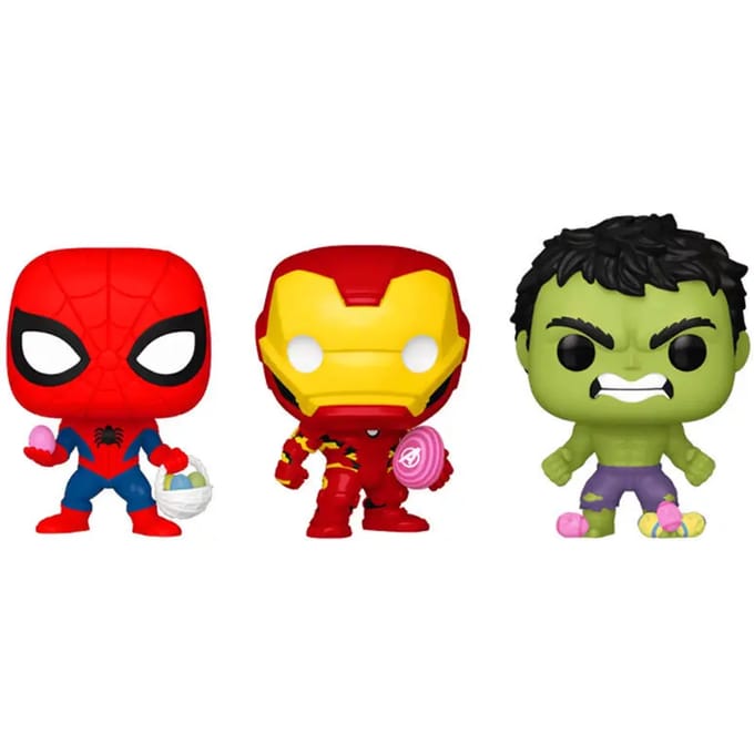 Beeldje Funko Carrot Pocket POP blister Marvel Spiderman Hulk Iron Man (x3)