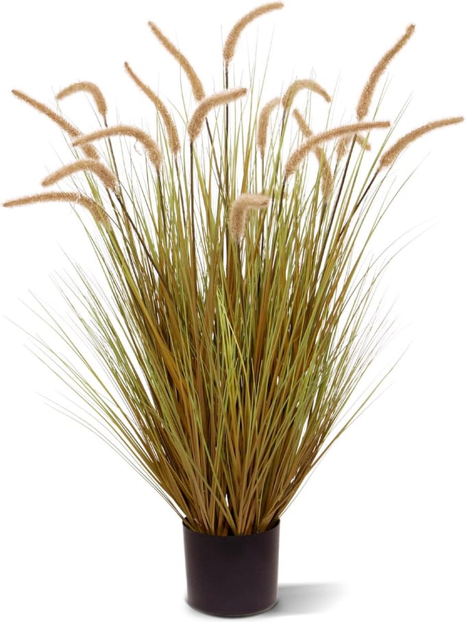 Pennisetum Kunst Grasplant 95cm bruin