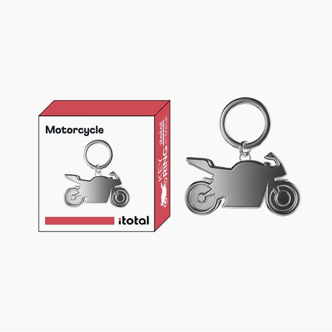 iTotal Metal Keychain "Motorcycle" Metal 18.9x29.8x6.0mm