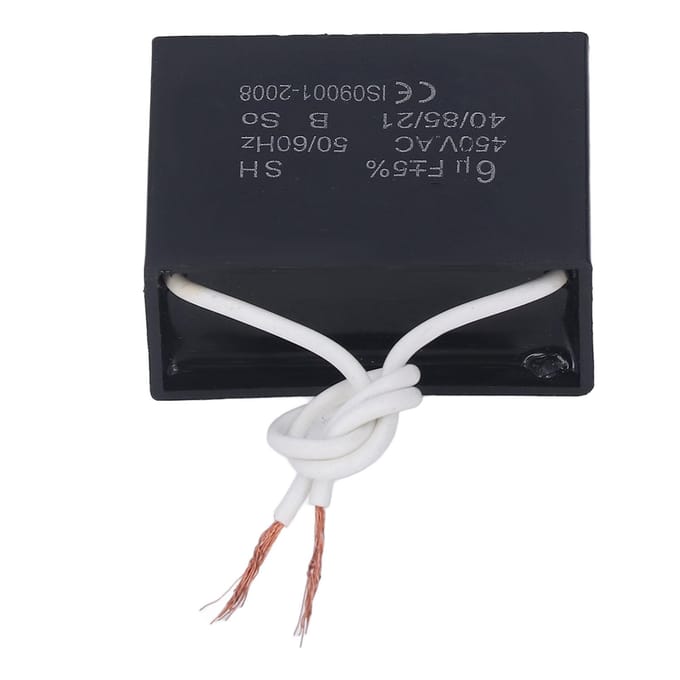 Startcondensator 450V AC 6microfarad 5060Hz Motorbedrijf Accessoireonderdeel voor Ventilator Pomp Generator