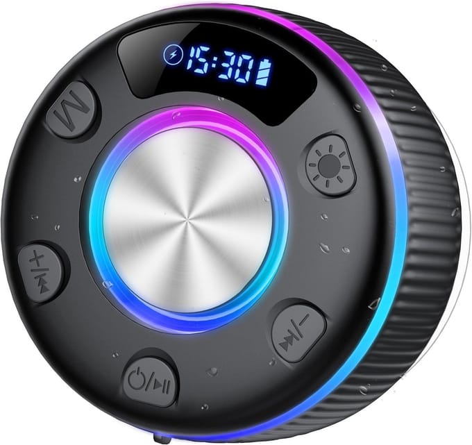 Waterdichte Bluetooth Speaker met Zuignap en Clip voor Douche en Buiten