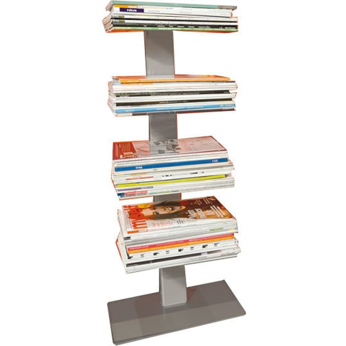 Radius - Booksbaum Magazin rek - zilver