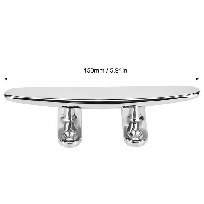 RVS Bootkikker Spiegelgepolijst Bootlicht Accessoire Basis Kikkers Marine Basis(6in) white