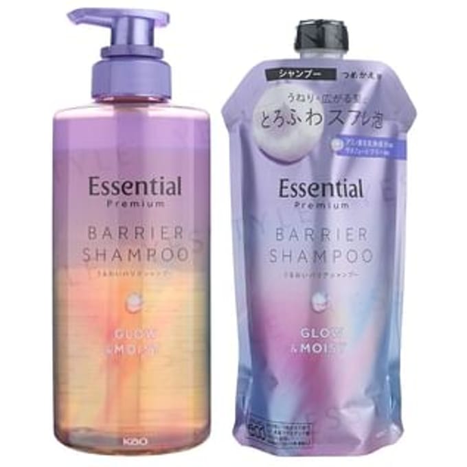 Kao - Essential Premium Barrier Glow & Moist Shampoo 450ml