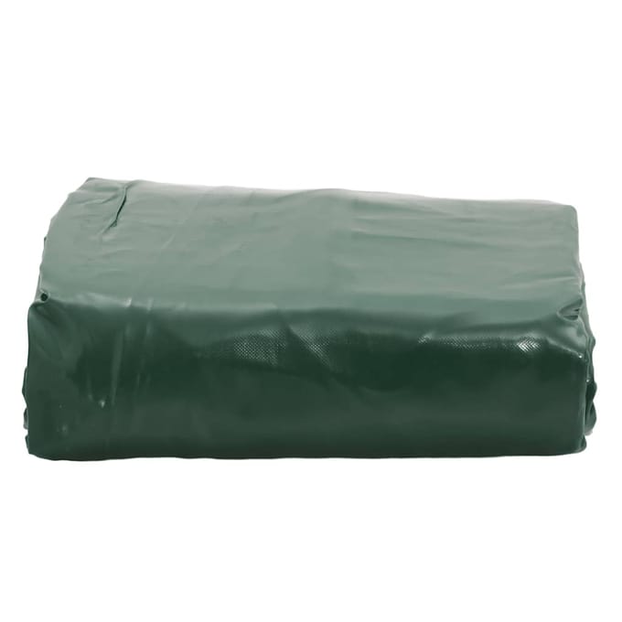 vidaXL - Zeil - 650g - / - m² - Groen - 4 - x - 7 - m - Canvas - met - PVC-coating