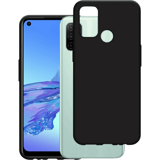 Just in Case OPPO A77 Siliconen (TPU) Hoesje Zwart