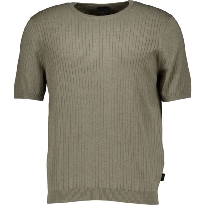 Bugatti Herren T-shirt 1/2 Arm T-shirts Groen 7200-15552e