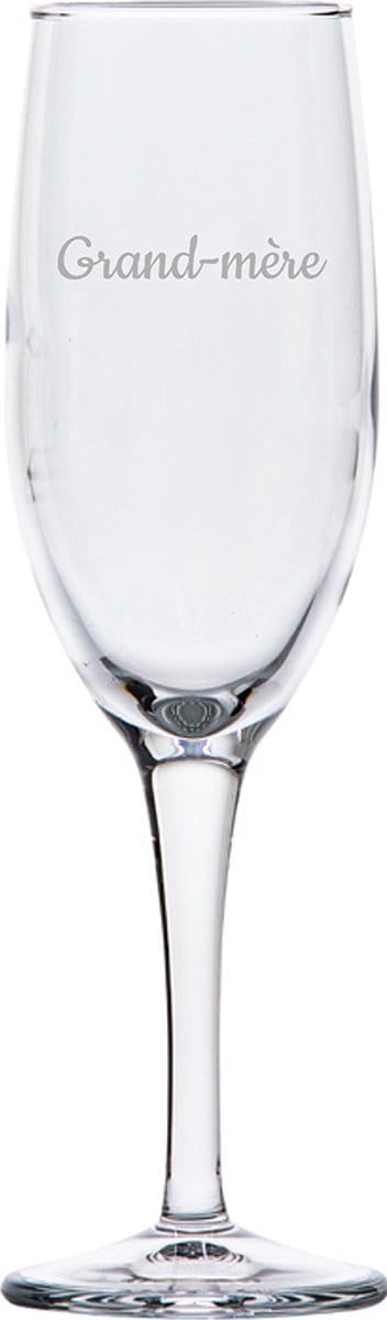 Champagneglas gegraveerd - 16,5cl - Grand-mère