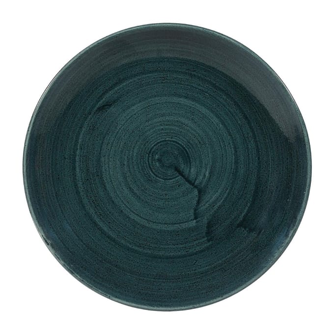 Churchill Stonecast Patina Rustic Teal Evolve Coupe Bord 22cm (12 stuks)
