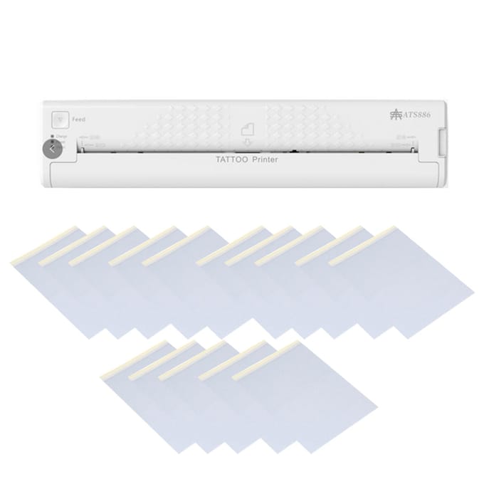 USB Tattoo Transfer stencilmachine BT-papierprinter Draagbare printer Tekening thermische stencil wit