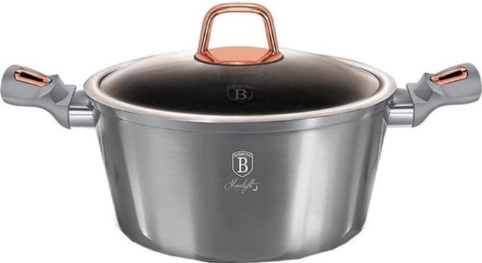 Berlinger Haus - 6012 - Braadpan Moonlight 24 Cm Aluminium Grijs