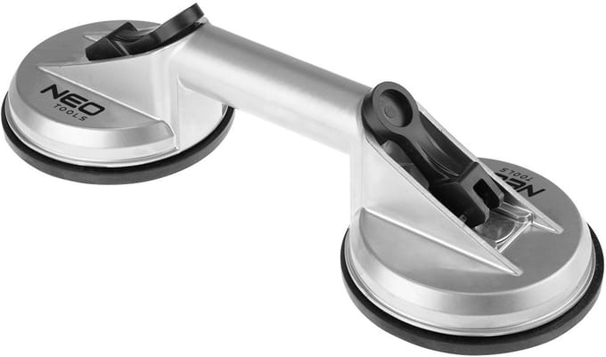 Dubbele zuignap Aluminium - 120mm - tot 100 kg