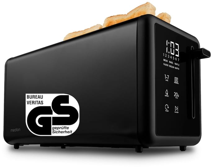 MEDION MD 12103 7 4 snede(n) 1450 W Zwart