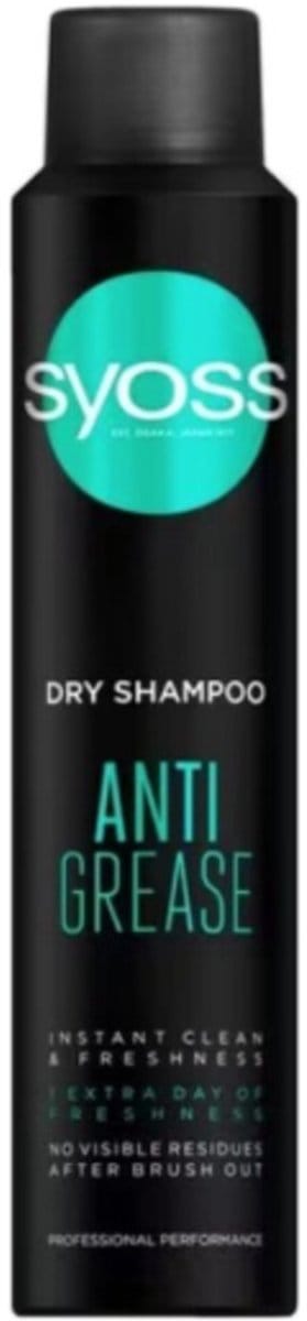 Syoss Anti Grease Droogshampoo - 6 x 200 ml - Voordeelverpakking