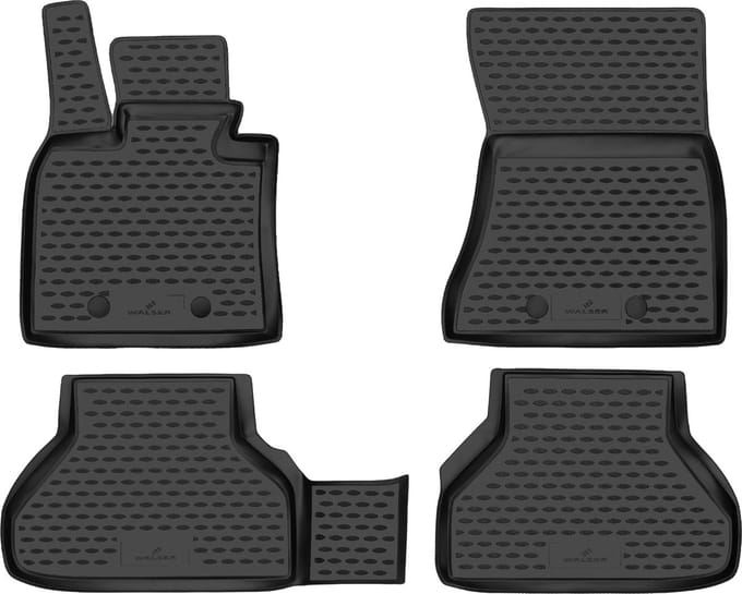 Walser Rubberen Voetmatten XTR geschikt voor BMW X6 (E71 - E82) 06/2007-07/2014
