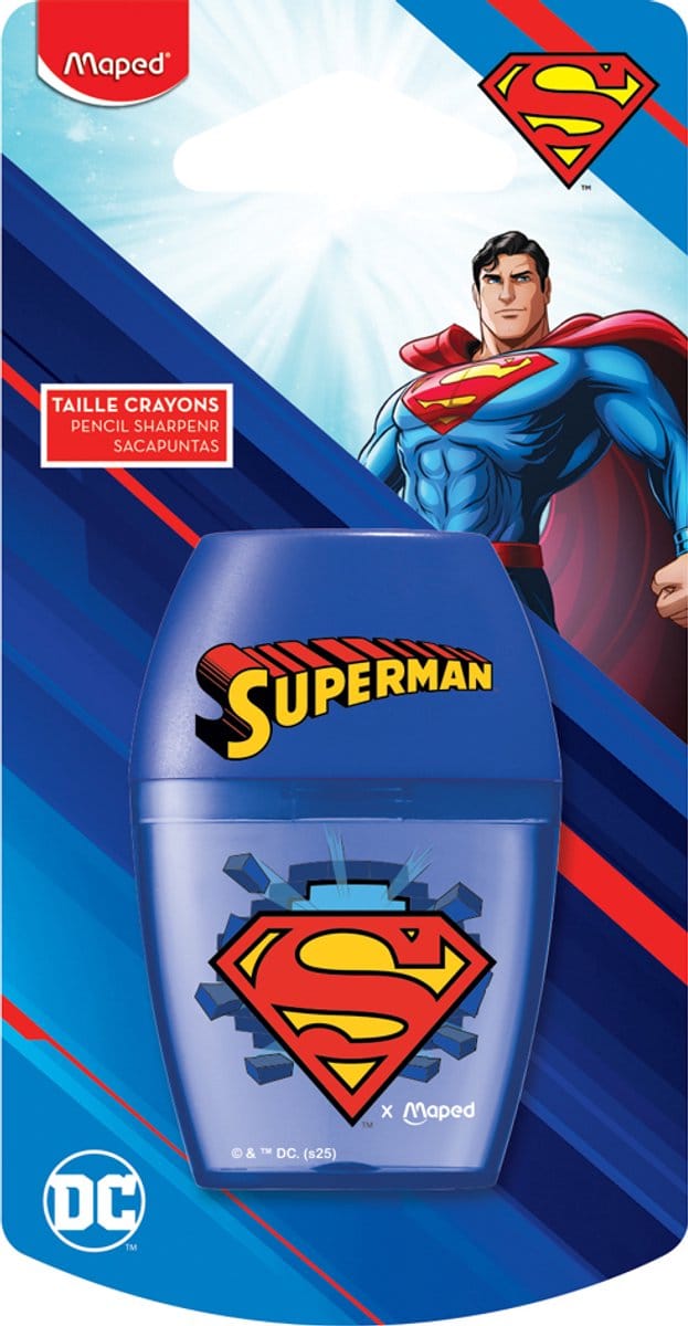 Maped Puntenslijper SUPERMAN, kunststof, blauw