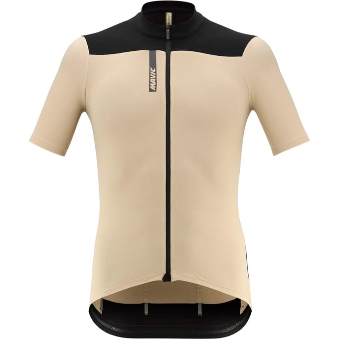 Mavic Allroad Cargo Korte Mouw Wielertrui Beige M Man