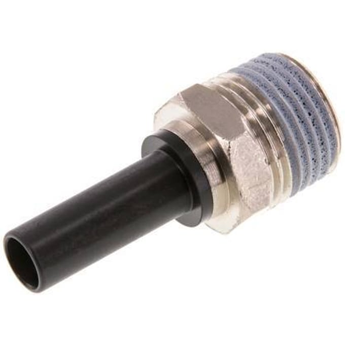 10mm x R1/2'' insteekfitting Messing/PA 66 Buitendraad NBR [2 Stuks]