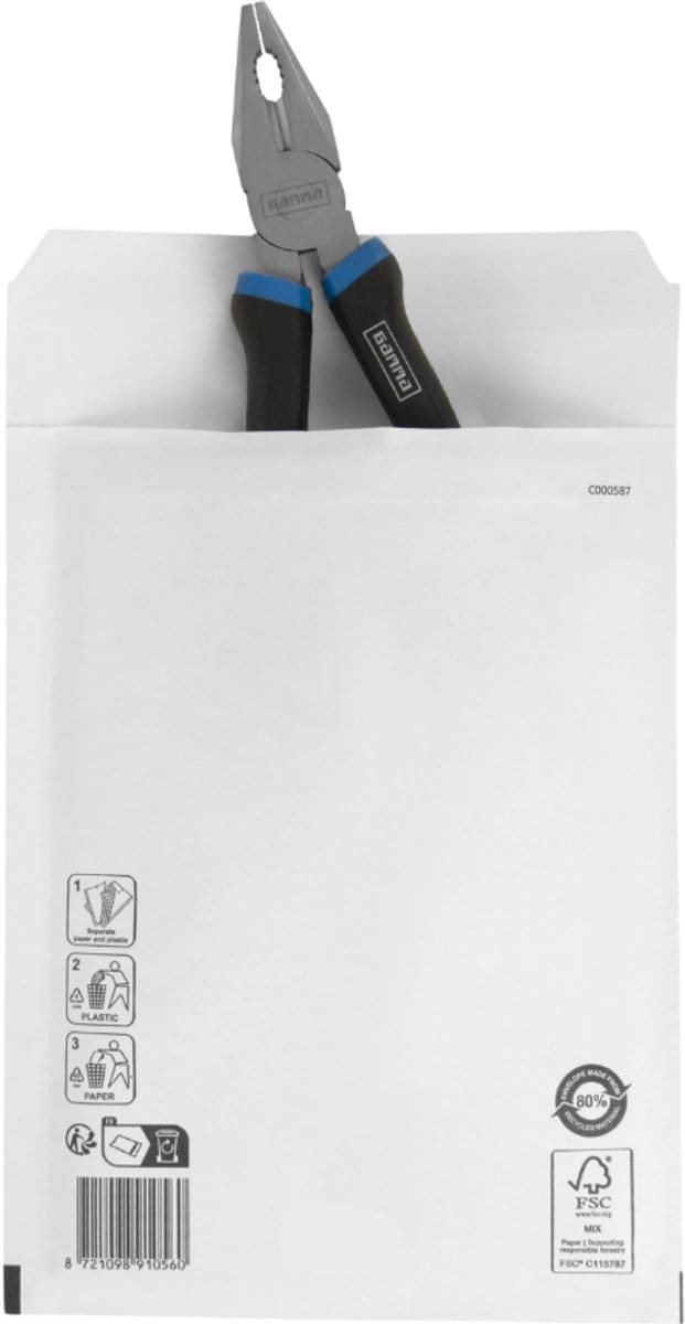 C13 CD Formaat Luchtkussen Enveloppen – 100 stuks – 150 x 215 mm – Beschermende Bubbel Envelop