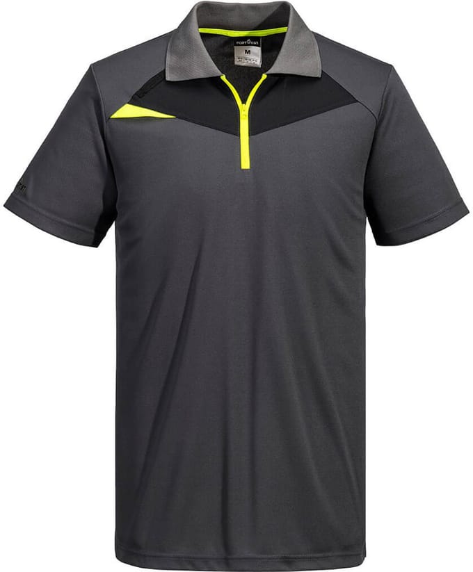 Portwest PW2 Hi Vis polo K/M DX410 - Mol grijs - S