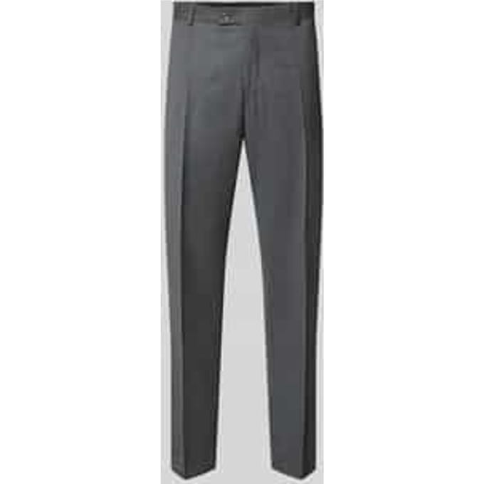 straight fit broek van scheerwolmix