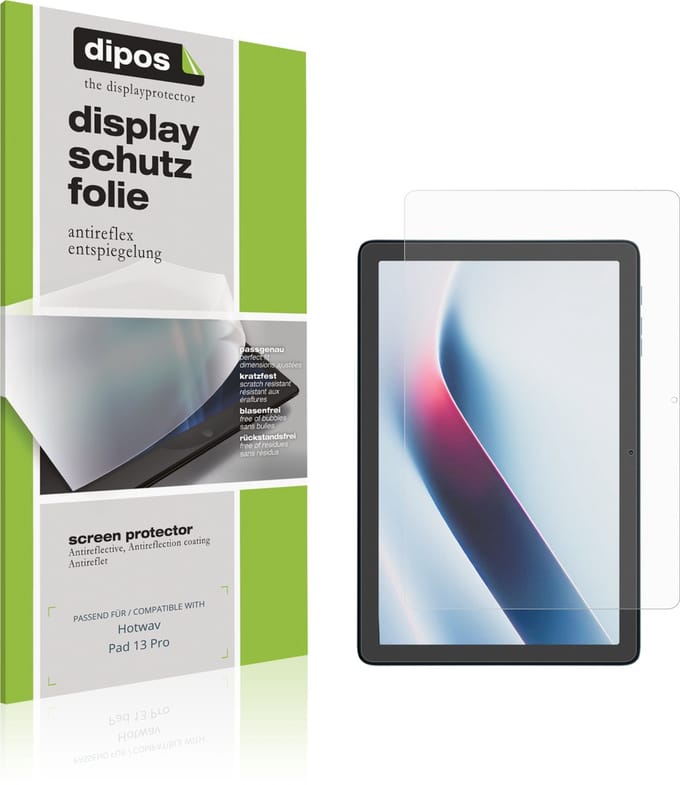 dipos – 2x Matte Beschermfolie geschikt voor Hotwav Pad 13 Pro | Krasbestendige & antireflecterende Screenprotector Ultra-Thin
