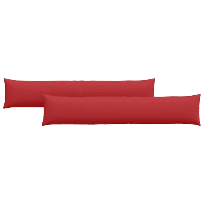 vidaXL - Zitkussens - 2 - st - Stof - Rood - 200 - x - 40 - cm