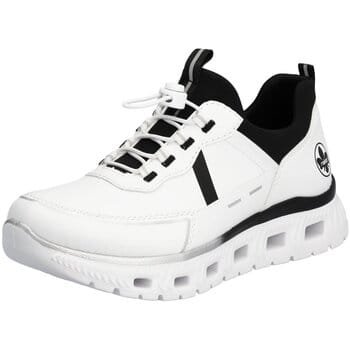 Rieker Dames EDINA Sneaker Vegan MemoSoft M6062-80 White Combi