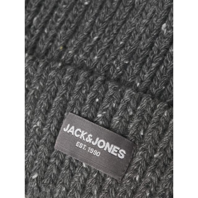 Jack & Jones Heren muts jaccliff beanie grey melange