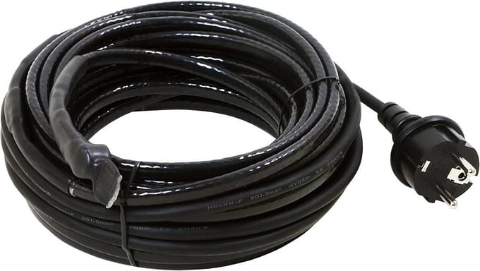 Verwarmingskabel met Thermostaat 12 Meter Zwart IP44