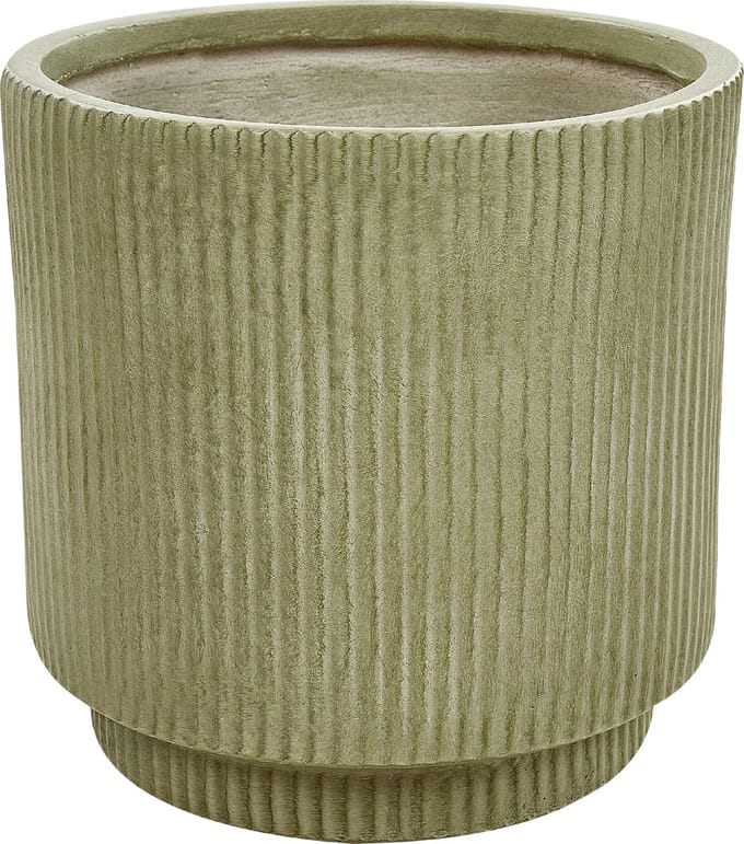 DARIA - Bloempot - Olijfgroen - 30 cm - Kleivezels