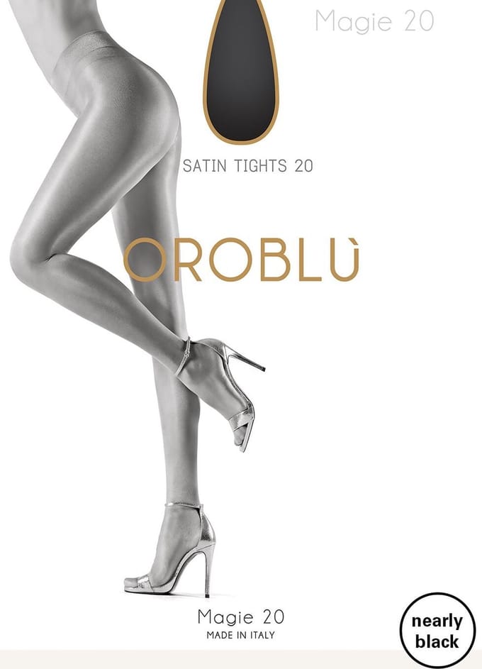 Oroblu Magie 20 Panty - Kleur Nearly Black - Maat M