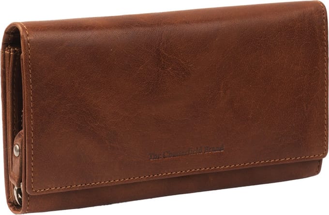 The Chesterfield Brand Leren Portemonnee Hampton Billfold Wide Cognac Bruine