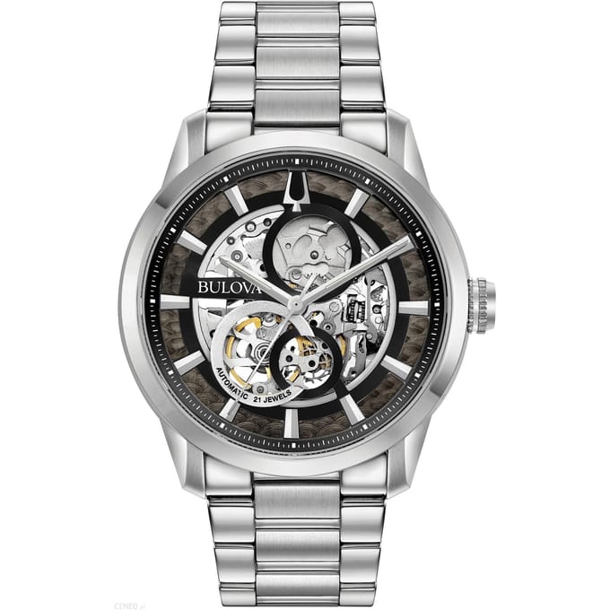 Bulova Sutton Automatic 96A208 Horloge - Staal - Zilverkleurig - Ø 42 mm