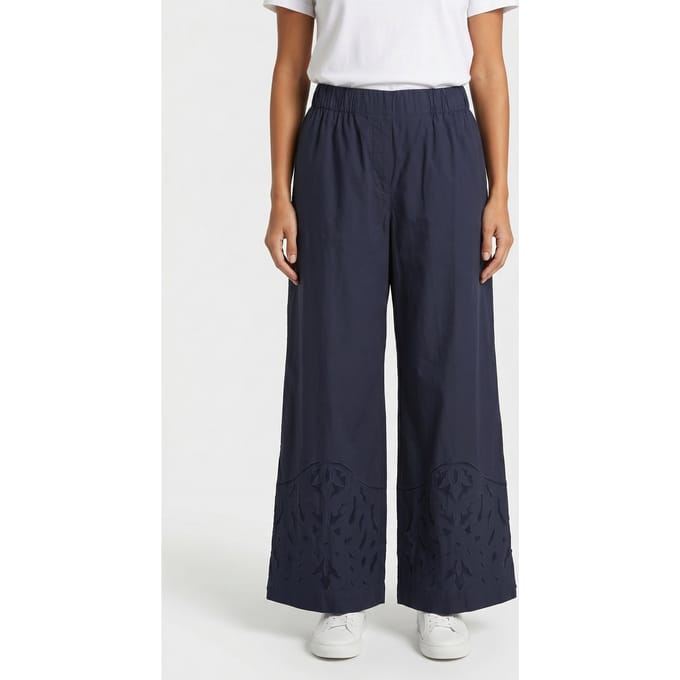 Alchemist Pants Moonflower Embr Navy Größe: 42 | Ausgestellte Hosen Outlet | Damen | Blau