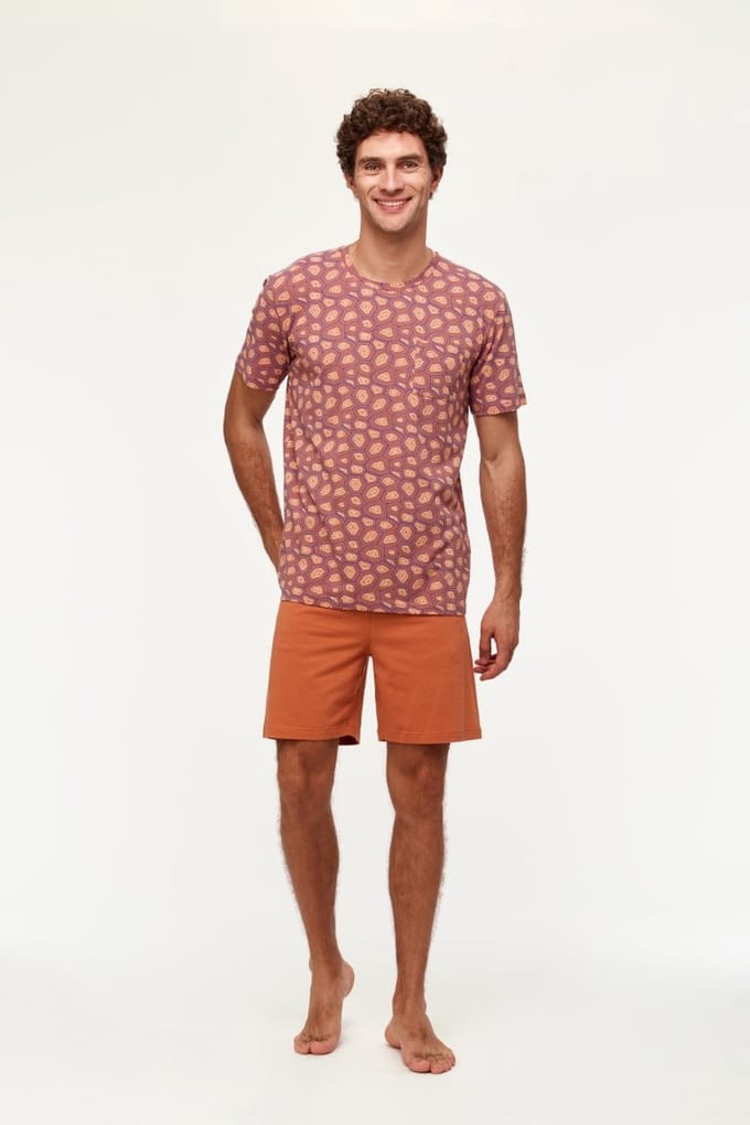 Woody Jongens-Heren Pyjama schildpad - maat 128/8J