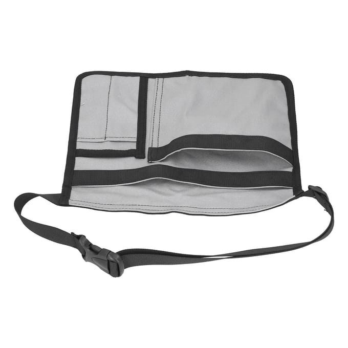 Sac à outils de taille unilatéral résistant à l'usure en tissu Oxford organisateur d'outils réglable pour jardin gris gris
