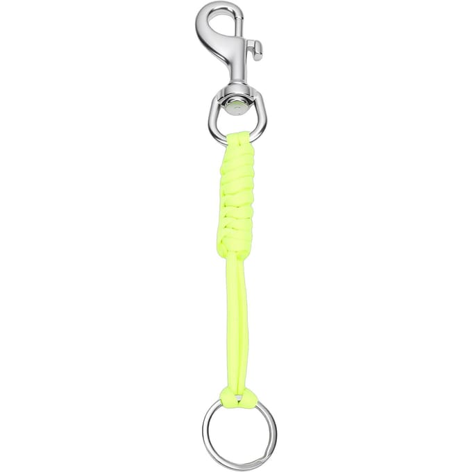 Crochet de plongée à libération rapide avec corde tressée phosphorescente Boucle à pression en acier inoxydable 316