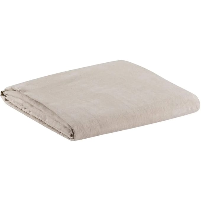 Hoeslaken van stonewashed katoen Vivaraise Zeff