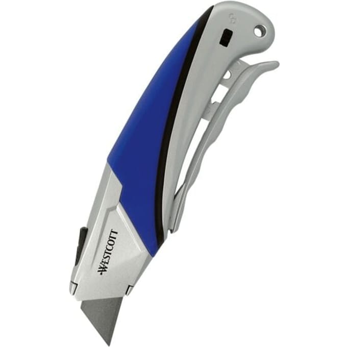 Westcott cutter E-84042, 18 mm, tanghandgreep, softgrip, zwart/blauw/zilver