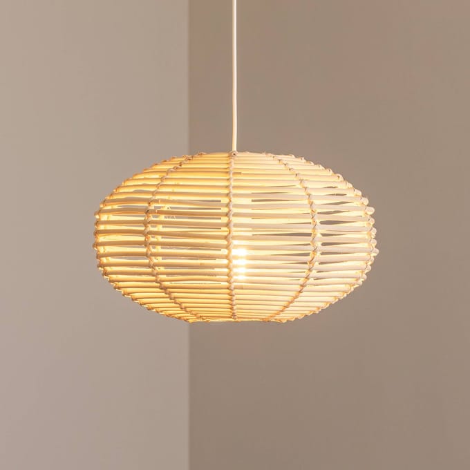 Nowodvorski Lighting Hanglamp RATTAN, Ø 40 cm, naturelbruin, rotan, E27