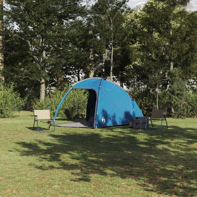 vidaXL - Huisje - Tent - 2-persoons - Blauw - taft
