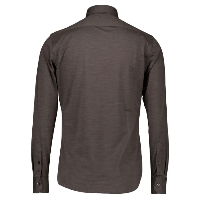 Xacus Active Shirt Lange Mouw Overhemden Donkerbruin Act520ml/91617