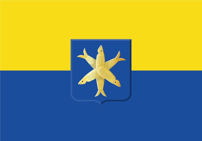Vlag Zandvoort met Wapen 70x100cm