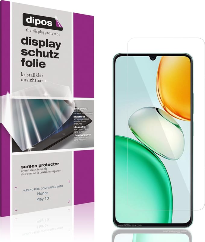 dipos – 4x Beschermfolie geschikt voor Honor Play 10 | Krasbestendige & heldere Screenprotector Ultra-Thin