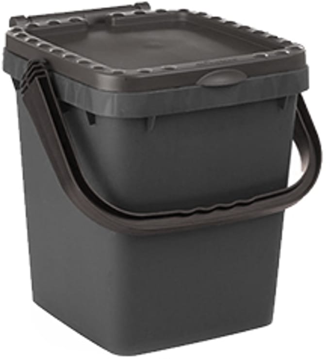 Ecoplus 20 liter afvalemmer grijs - afvalscheidingsbak - sorteerbak - afvalbak