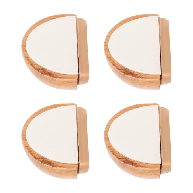 4 stuks Houten Deurstopper Multifunctioneel Stil Voorkomt Botsing Boorvrij Schokabsorberend Deur