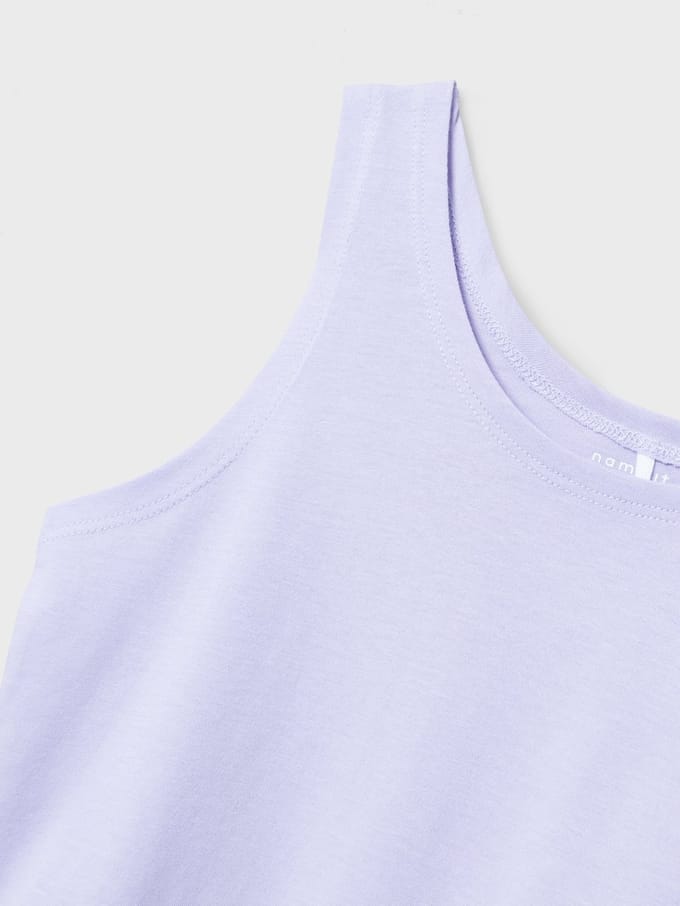 Name it top meisjes - 2 stuks - blauw - lila - NKFdaniela - maat 146/152